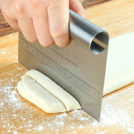 Stainless Steel Pastry Spatulas Cutter With Scale