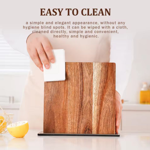 Eco-friendly Sandalwood Magnetic Knife Holder Launched  Premium Kitchen Knife Holder
