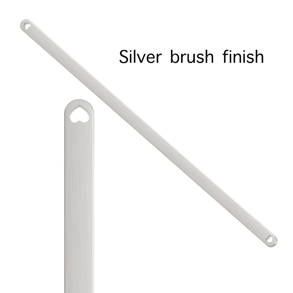 Stainless Steel Open Bracelet Straight Bar Accessories