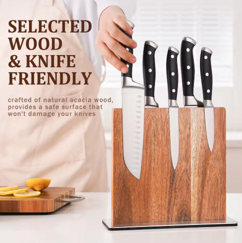 Eco-friendly Sandalwood Magnetic Knife Holder Launched  Premium Kitchen Knife Holder