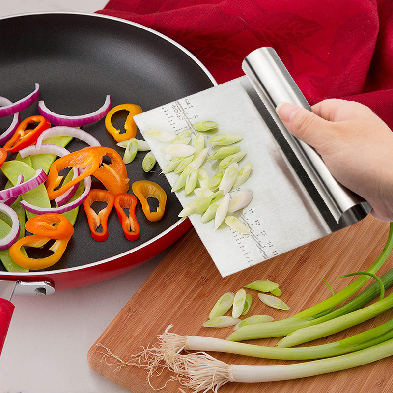 Stainless Steel Pastry Spatulas Cutter With Scale