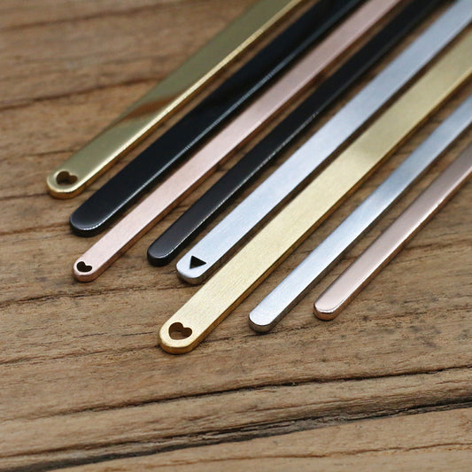 Stainless Steel Open Bracelet Straight Bar Accessories