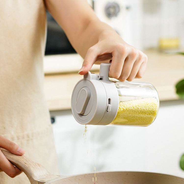 Small Seasoning Jars With Lids And Spoon Separation